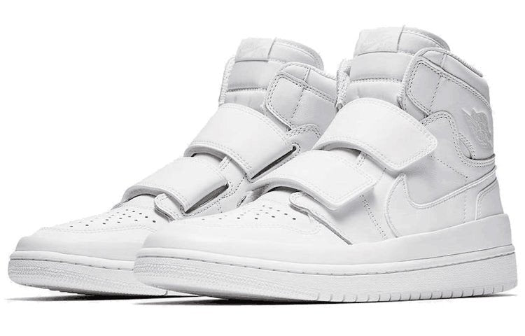 Nike Air Jordan 1 RE HI Double STRP Triple White AQ7924-100 01
