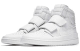 Nike Air Jordan 1 RE HI Double STRP Triple White AQ7924-100 01