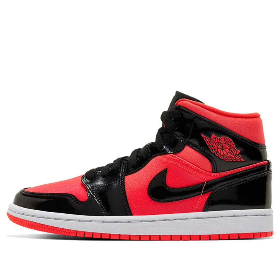 Womens WMNS Air Jordan 1 Mid Bright Crimson BQ6472-600 01