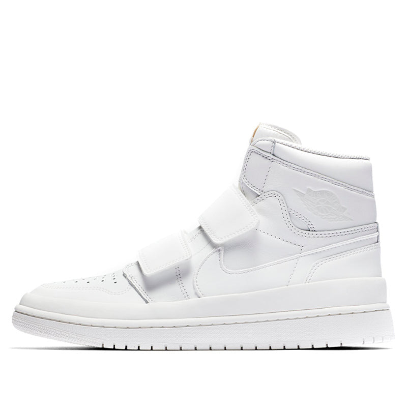 Nike Air Jordan 1 RE HI Double STRP Triple White AQ7924-100 01