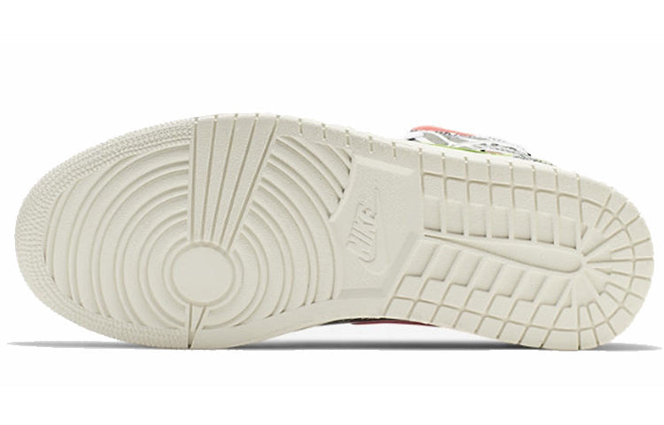 Nike Air Jordan 1 Mid All-Over Logos 554724-119 01