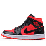 Womens WMNS Air Jordan 1 Mid Bright Crimson BQ6472-600 01