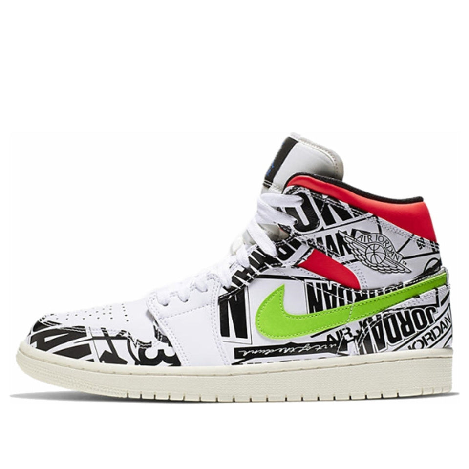 Nike Air Jordan 1 Mid All-Over Logos 554724-119 01