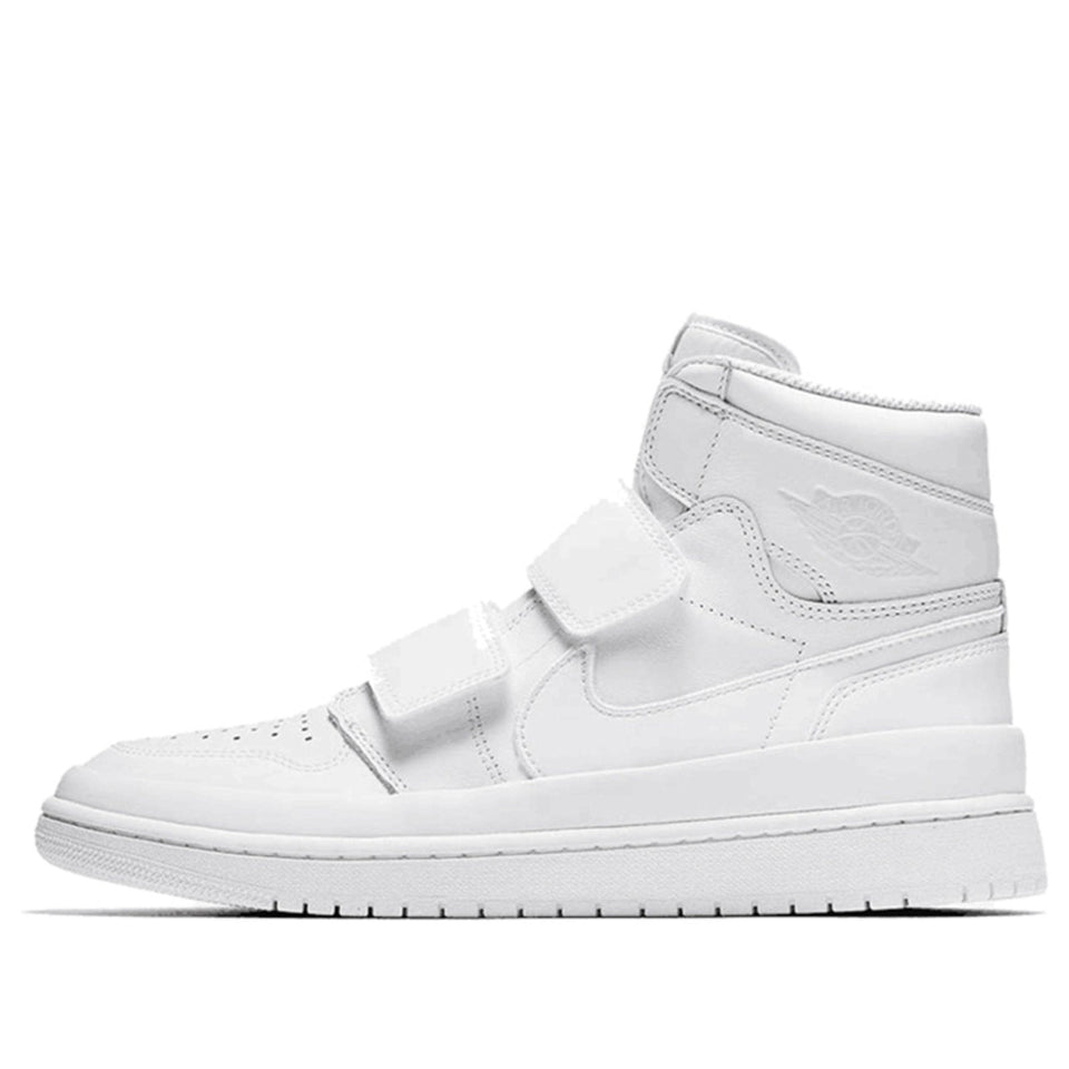 Nike Air Jordan 1 RE HI Double STRP Triple White AQ7924-100 01