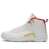 Nike Air Jordan 12 Retro FIBA - White University Red 130690-107 01