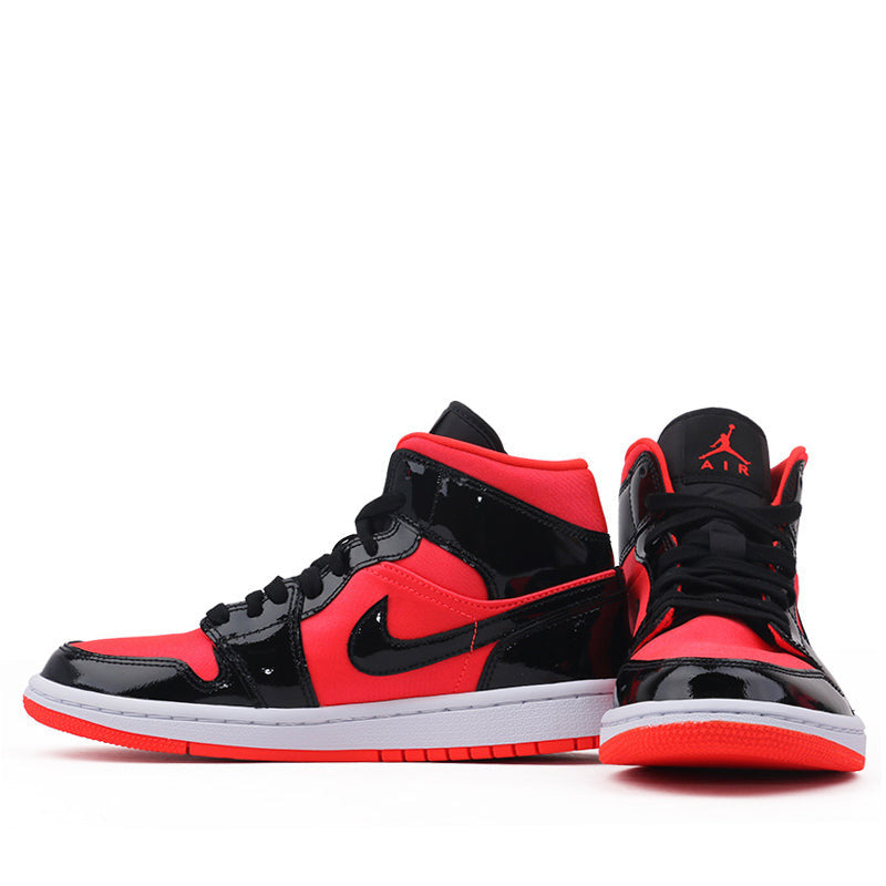 Womens WMNS Air Jordan 1 Mid Bright Crimson BQ6472-600 01