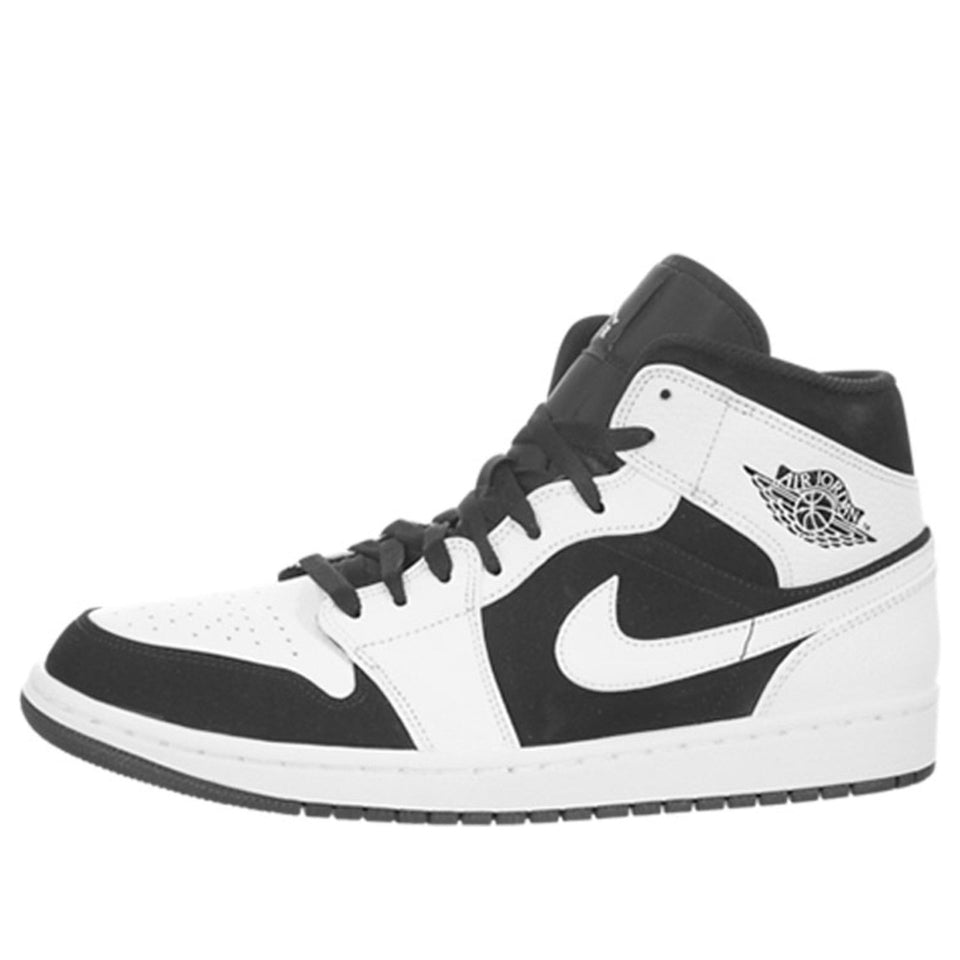 Nike Air Jordan 1 Mid White Black 554724-113 01