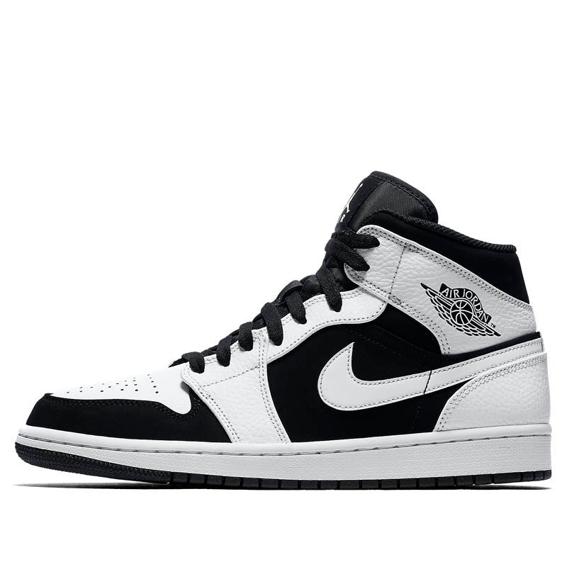 Nike Air Jordan 1 Mid White Black 554724-113 01
