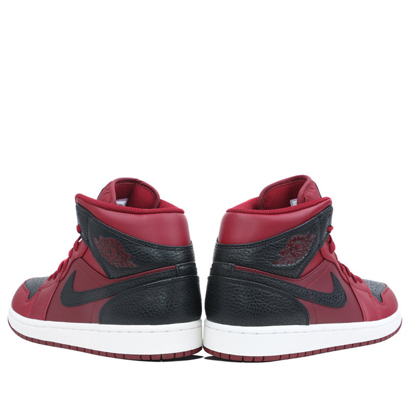 Nike Air Jordan 1 Mid Team Red Black 554724-601 01