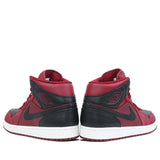 Nike Air Jordan 1 Mid Team Red Black 554724-601 01