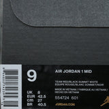 Nike Air Jordan 1 Mid Team Red Black 554724-601 01