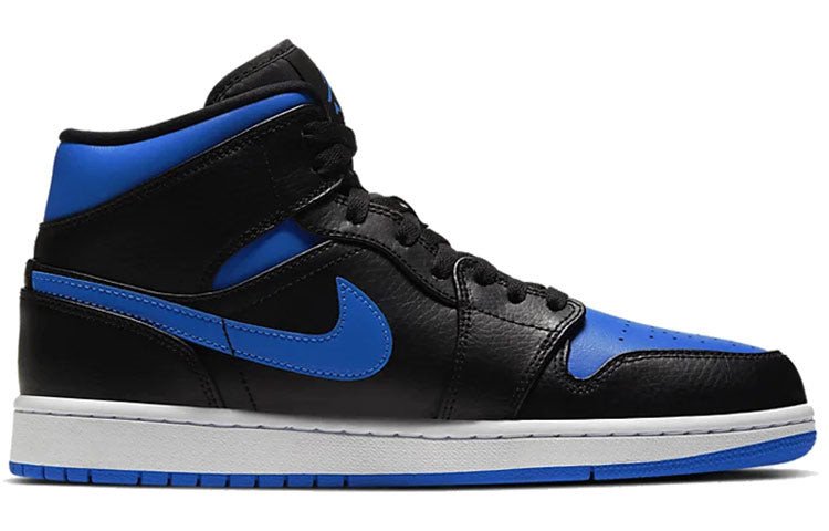 Nike Air Jordan 1 Mid Black Hyper Royal 554724-068 01