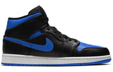 Nike Air Jordan 1 Mid Black Hyper Royal 554724-068 01