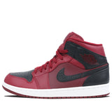 Nike Air Jordan 1 Mid Team Red Black 554724-601 01