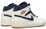Nike Air Jordan 1 Mid 'Jeter' Sail/Bronze-College Navy AH6342-104 01