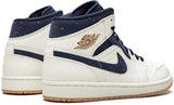 Nike Air Jordan 1 Mid 'Jeter' Sail/Bronze-College Navy AH6342-104 01