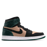 Womens WMNS Air Jordan 1 Retro HI PRM Bio Beige Mystic Green AH7389-203 01