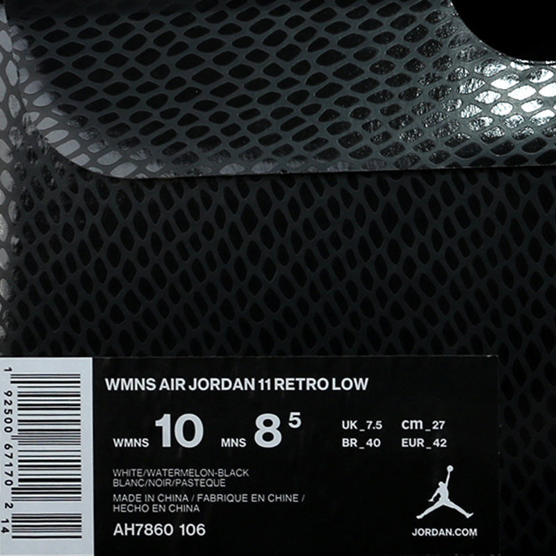 Womens WMNS Air Jordan 11 Retro Low Pink Snakeskin AH7860-106 01