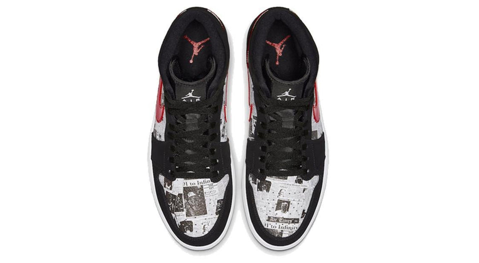 Nike Air Jordan 1 Mid SE Newspaper Air Times 852542-061 01
