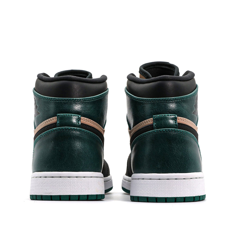 Womens WMNS Air Jordan 1 Retro HI PRM Bio Beige Mystic Green AH7389-203 01