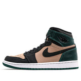 Womens WMNS Air Jordan 1 Retro HI PRM Bio Beige Mystic Green AH7389-203 01