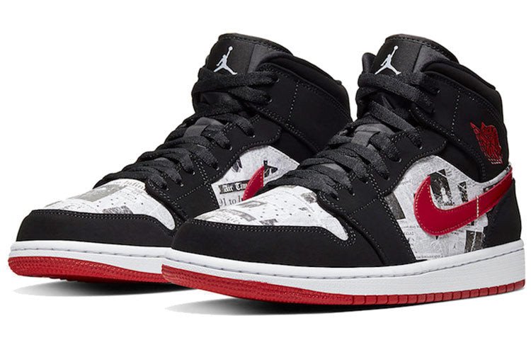 Nike Air Jordan 1 Mid SE Newspaper Air Times 852542-061 01