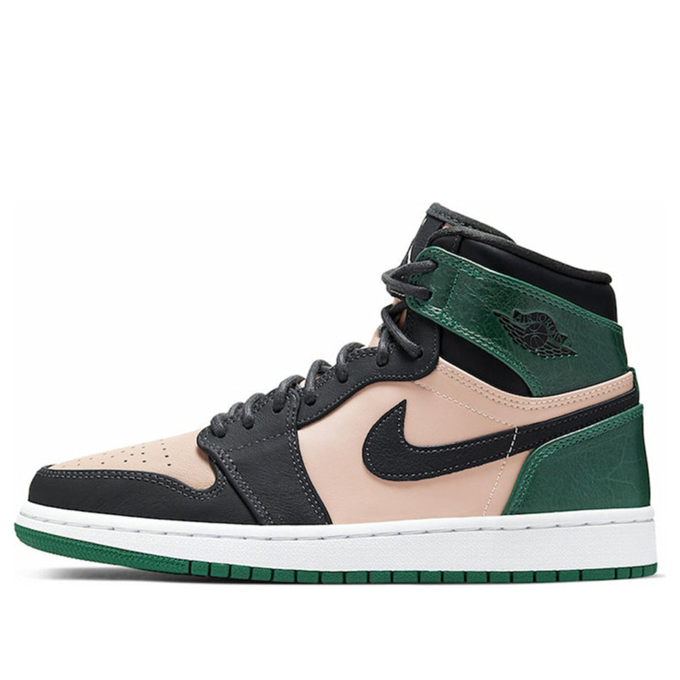 Womens WMNS Air Jordan 1 Retro HI PRM Bio Beige Mystic Green AH7389-203 01