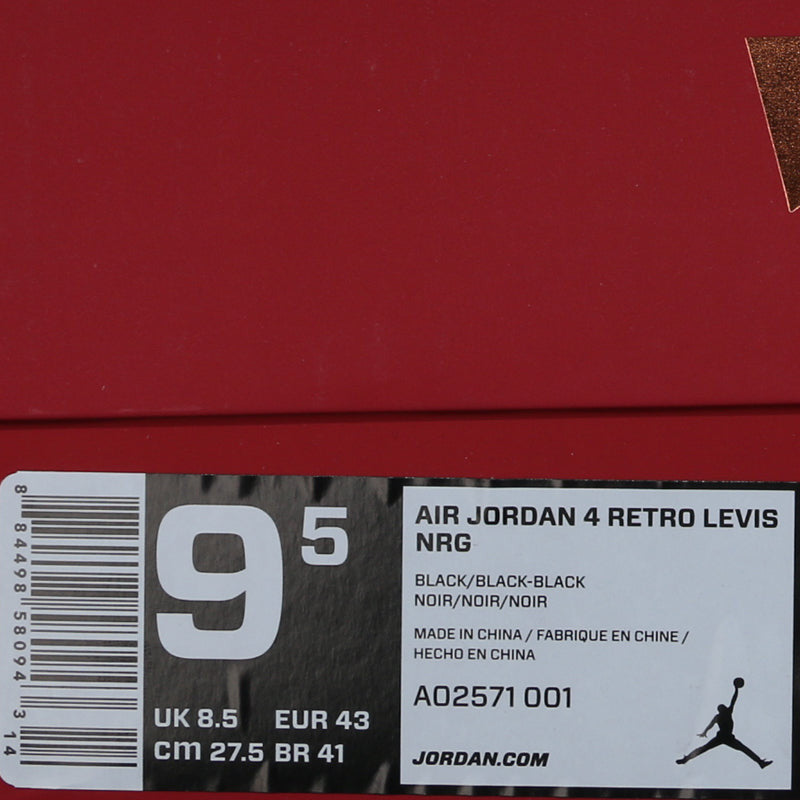 Nike Air Jordan 4 Retro Levis NRG Levis - Black Denim AO2571-001 01