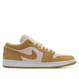 Womens Air Jordan 1 Low SE Twine Orange Quartz Corduroy DH7820-700 01