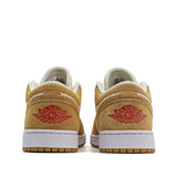 Womens Air Jordan 1 Low SE Twine Orange Quartz Corduroy DH7820-700 01
