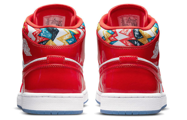 Nike Air Jordan 1 Mid SE Red Patent DC7294-600 01