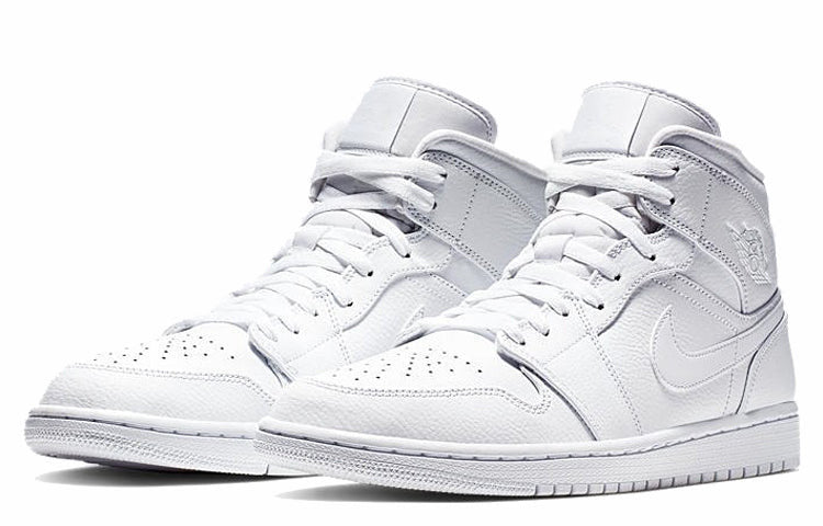Nike Air Jordan 1 Mid White 554724-129 01