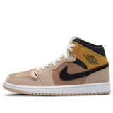 Womens WMNS Air Jordan 1 Mid SE Particle Brown DD2224-200 01