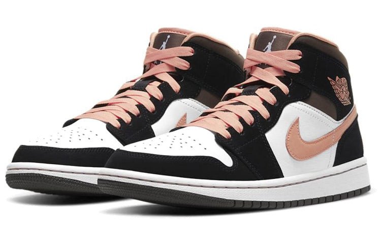 Womens WMNS Air Jordan 1 Mid SE Peach Mocha DH0210-100 01