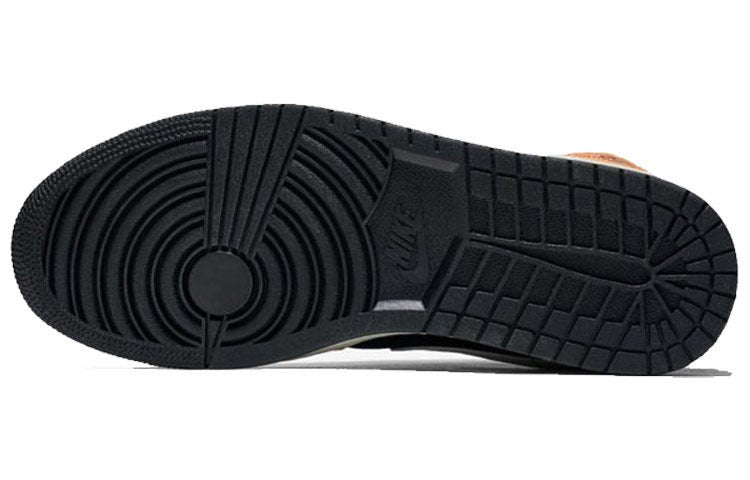Nike Air Jordan 1 Mid Orange Black 554724-062 01