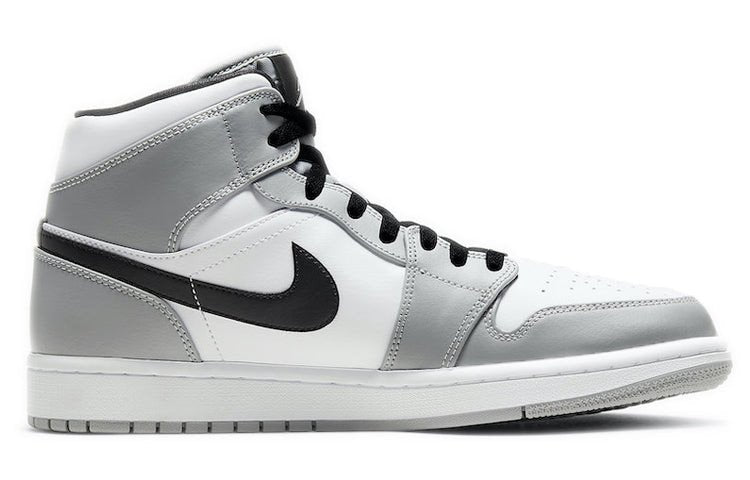 Nike Air Jordan 1 Mid 'Smoke Grey' Light Smoke Grey/Black/White 554724-092 01