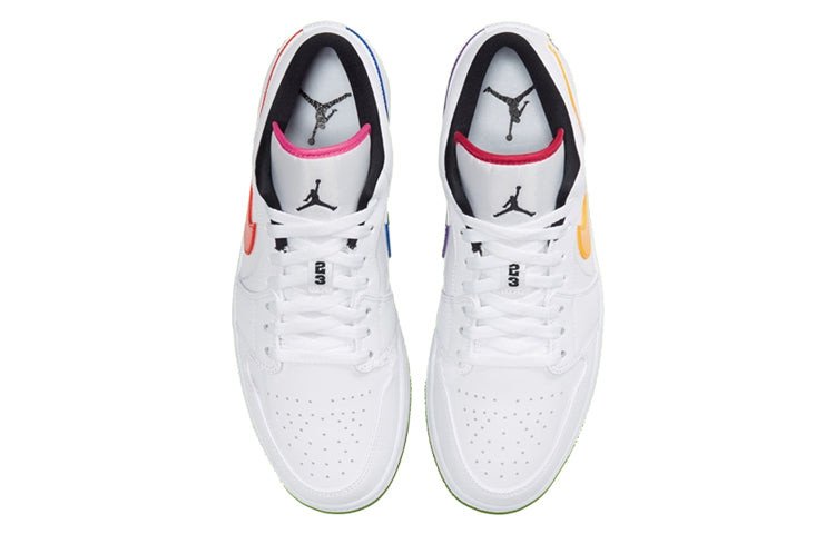 Nike Air Jordan 1 Low 'Multi-Color Swoosh' White/Multi-Color/Black CW7009-100 01