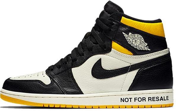 Nike Air Jordan 1 Retro High OG NRG 'Not For Resale' Sail/Black-Varsity Maize 861428-107 01