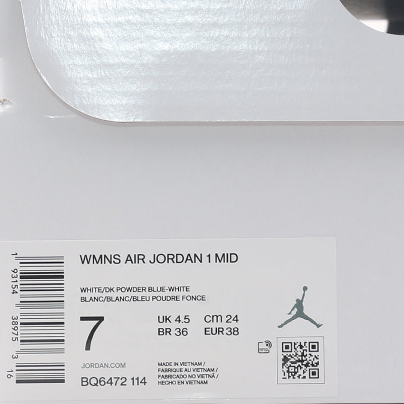 Womens WMNS Air Jordan 1 Mid UNC BQ6472-114 01