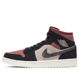 Womens WMNS Air Jordan 1 Mid Burgundy Dusty Pink BQ6472-202 01
