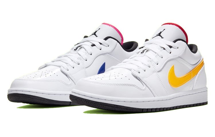 Nike Air Jordan 1 Low 'Multi-Color Swoosh' White/Multi-Color/Black CW7009-100 01
