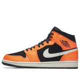 Nike Air Jordan 1 Mid Orange Black 554724-062 01