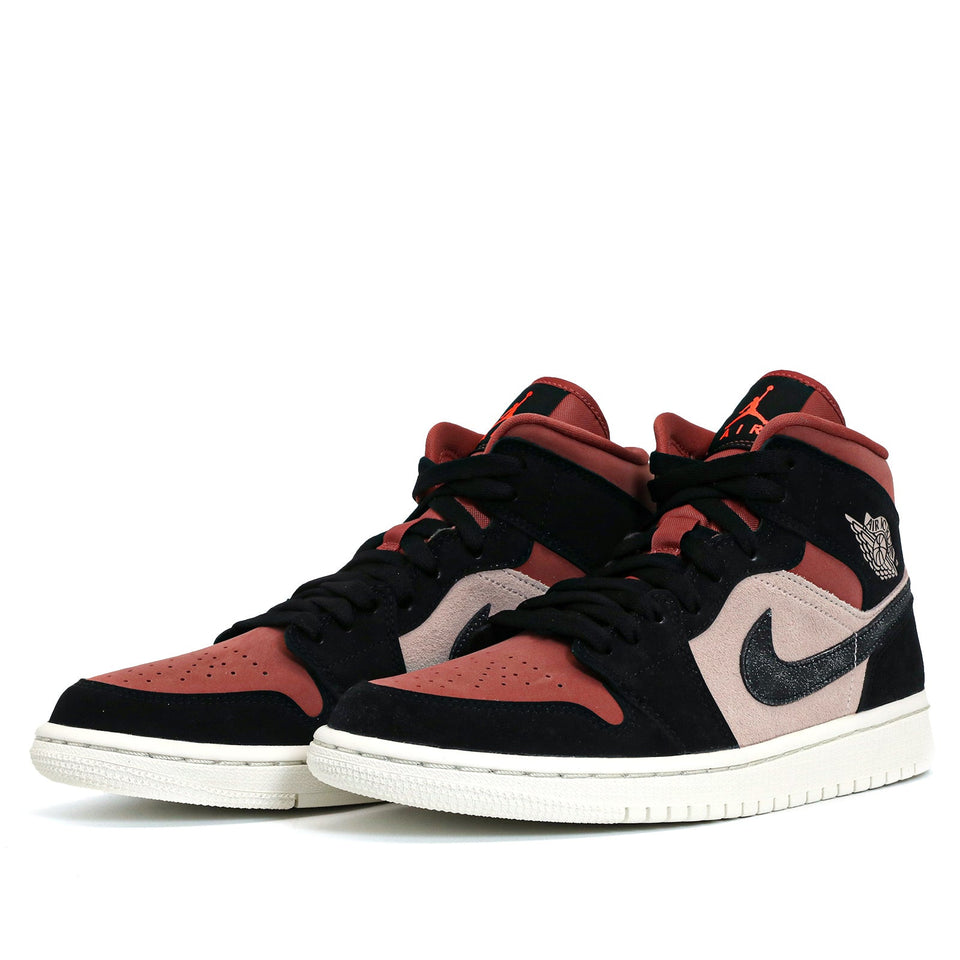 Womens WMNS Air Jordan 1 Mid Burgundy Dusty Pink BQ6472-202 01