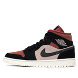 Womens WMNS Air Jordan 1 Mid Burgundy Dusty Pink BQ6472-202 01