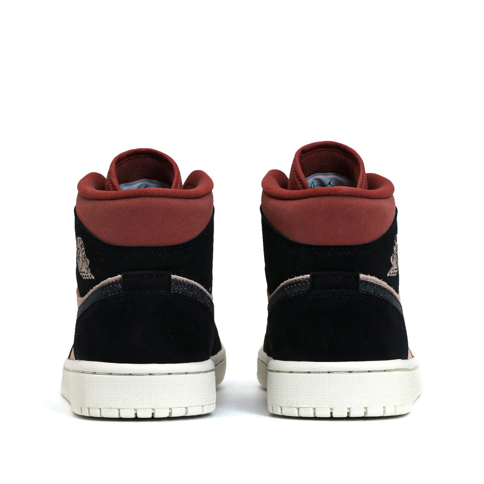 Womens WMNS Air Jordan 1 Mid Burgundy Dusty Pink BQ6472-202 01