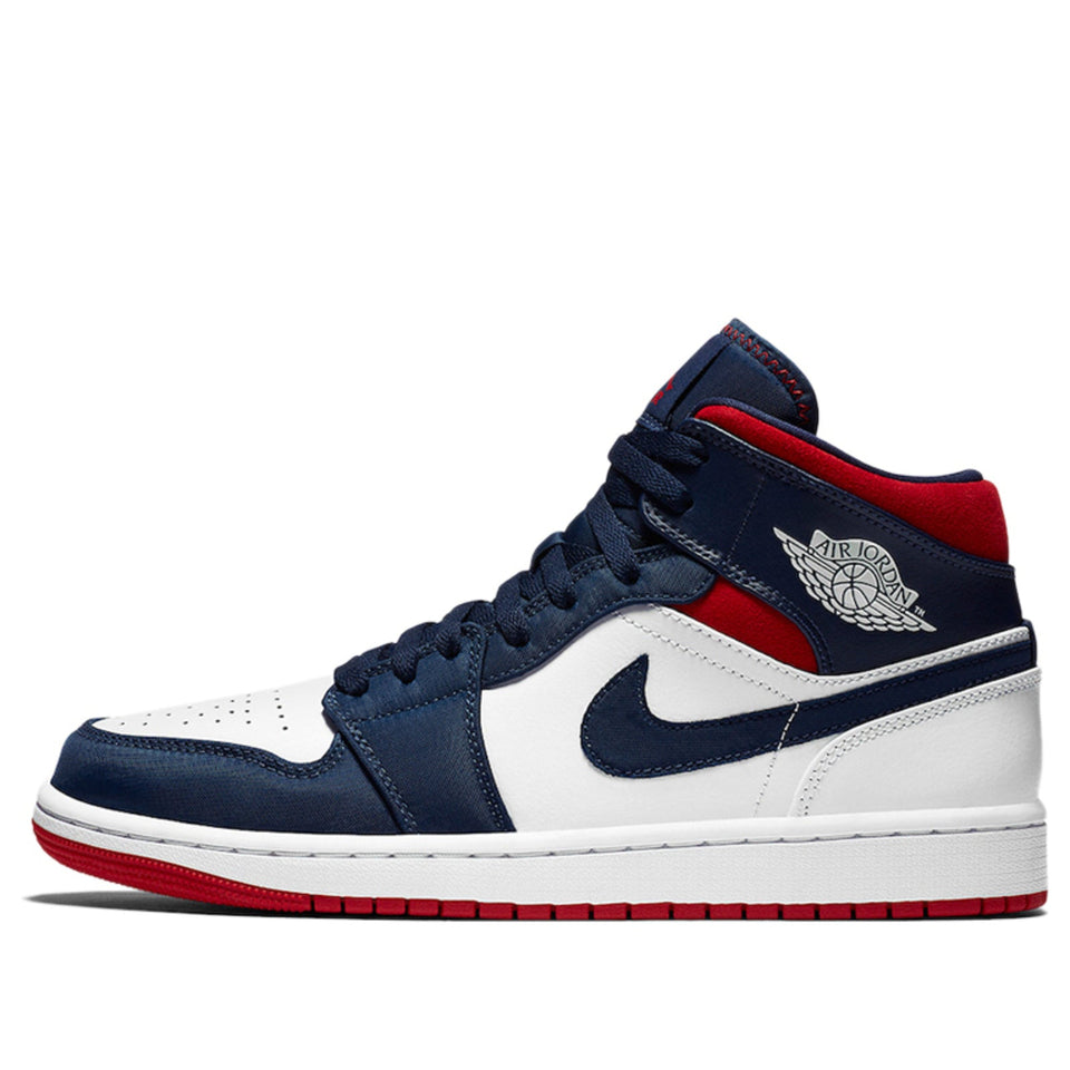 Nike Air Jordan 1 Mid SE 'Olympic' White/Midnight Navy/Varsity Red 852542-104 01