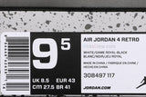 Nike Air Jordan 4 Retro White - Motorsports 308497-117 01