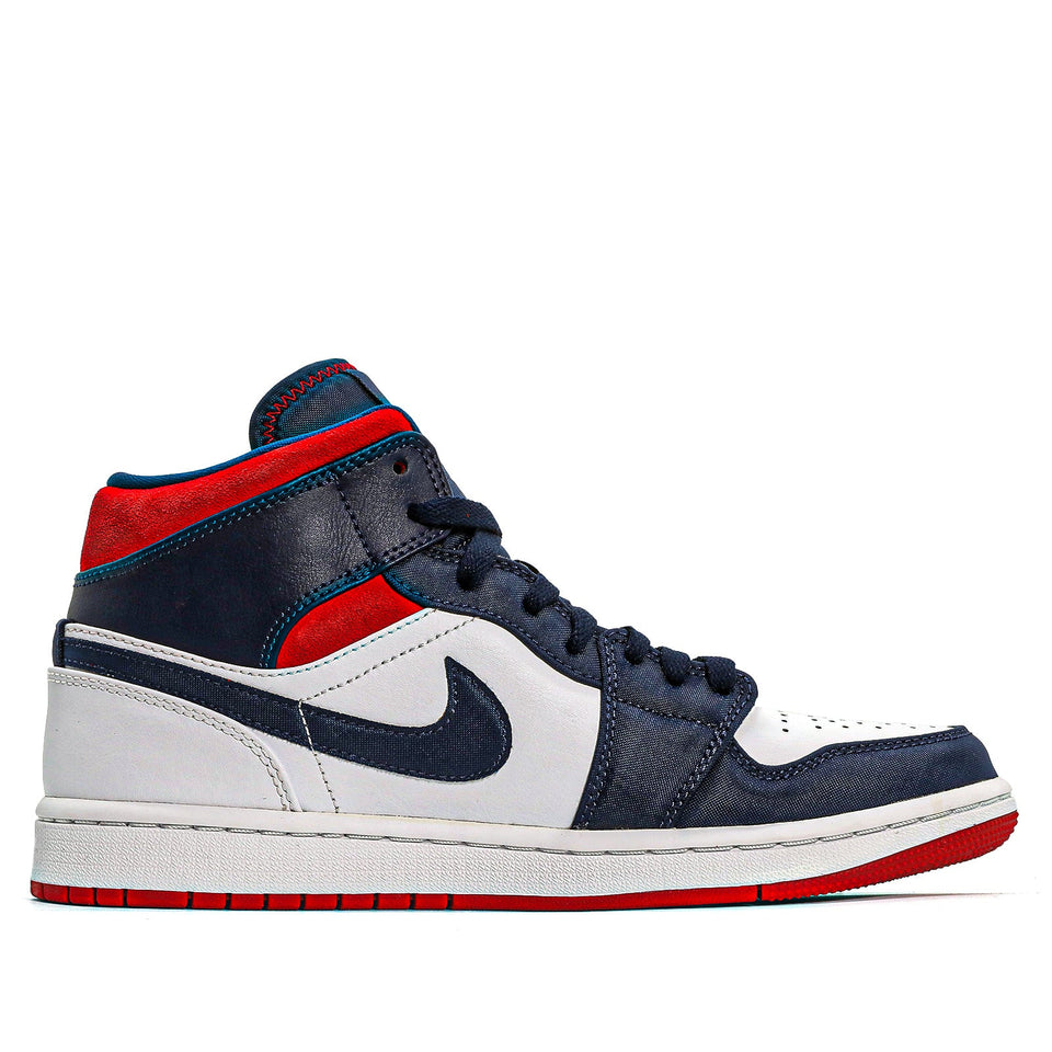 Nike Air Jordan 1 Mid SE 'Olympic' White/Midnight Navy/Varsity Red 852542-104 01