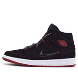 Nike Air Jordan 1 Mid Fearless - Black Gym Red CK5665-062 01