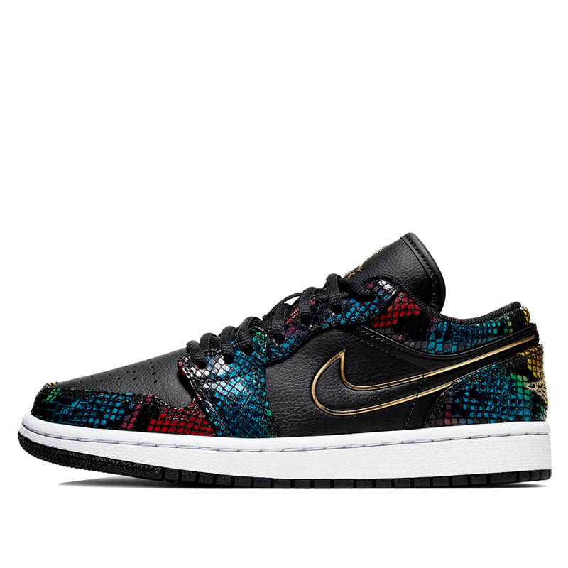 Womens WMNS Air Jordan 1 Low Multicolor Snakeskin CW5580-001 01